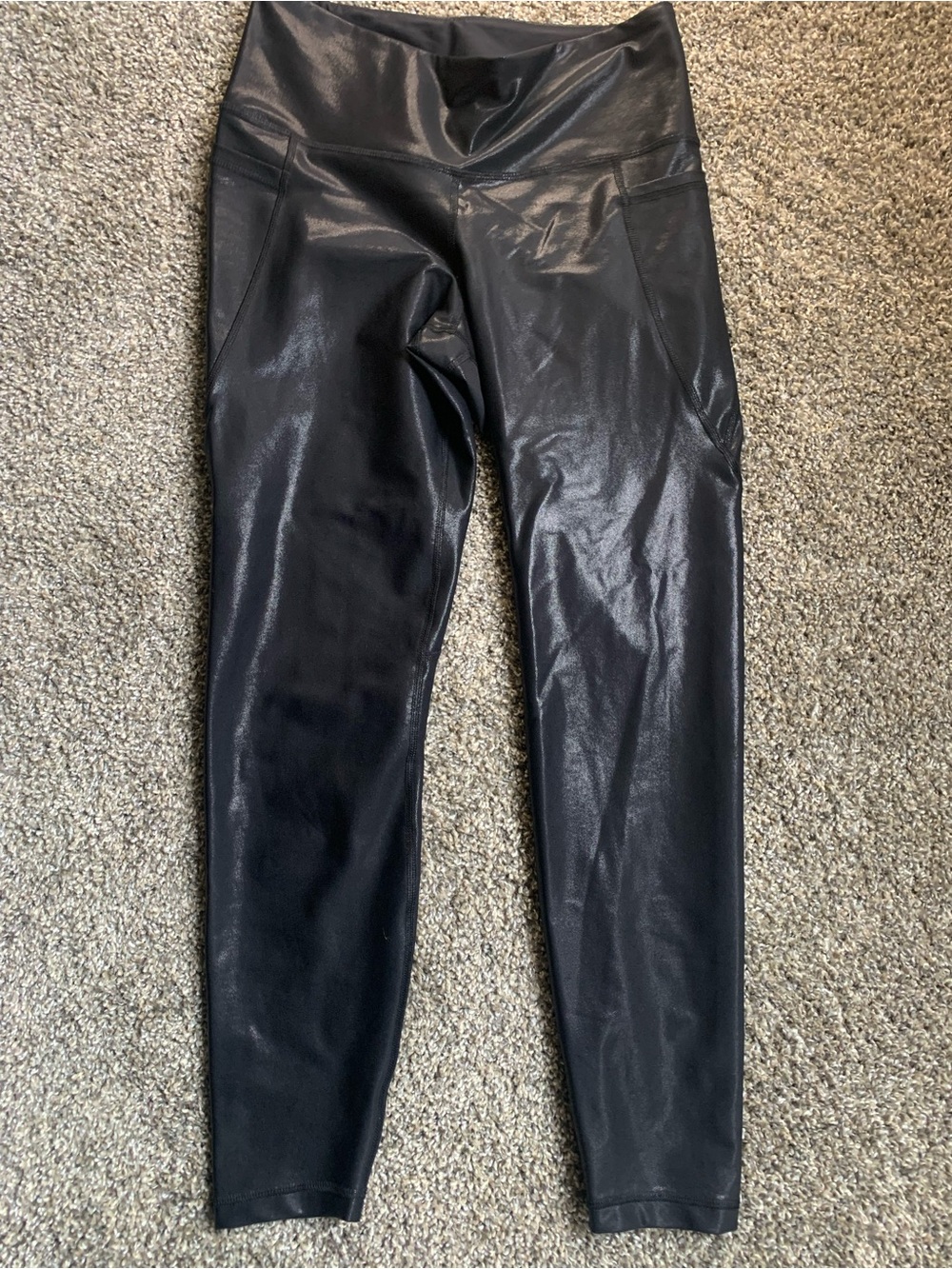 Women’s Old Navy Black Shiny Leggings